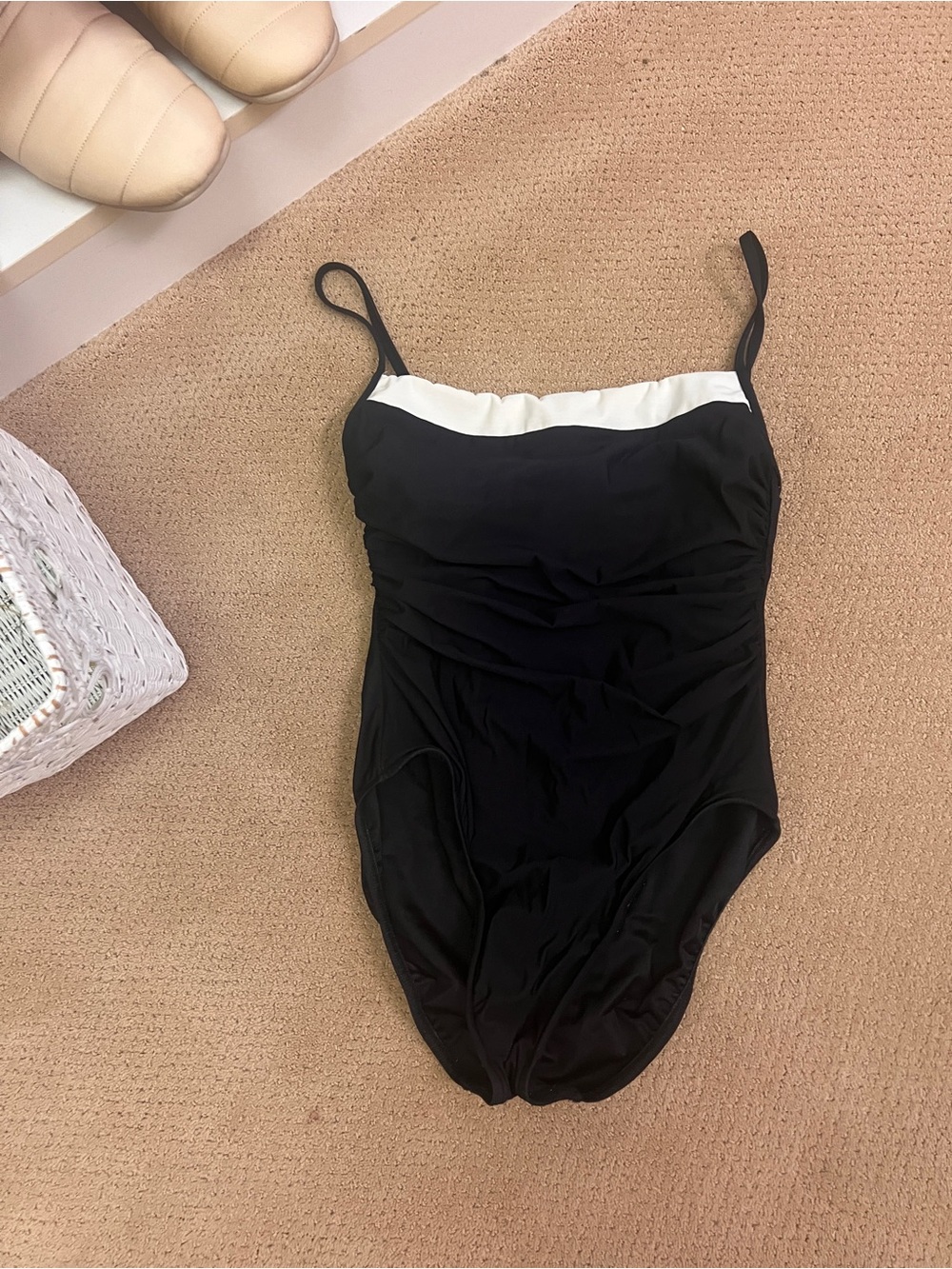 Miraclesuit Black and White Girls' One-Piece Swimsuit